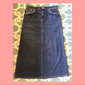 Cato Jean Maxi Skirt